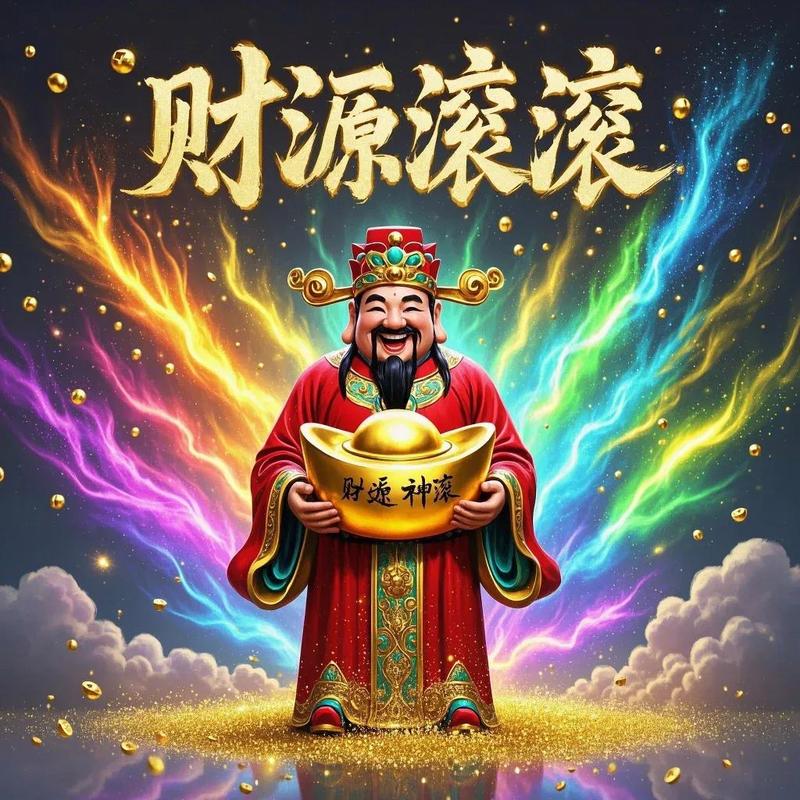 财神爷赚钱微信挂图标